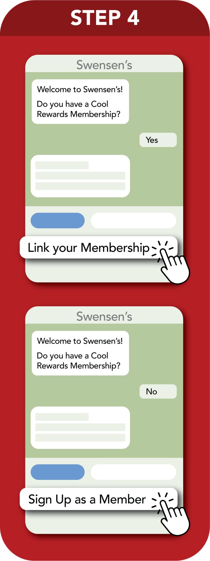 Step 4: link an existing membership or select Sign Up as a Member.